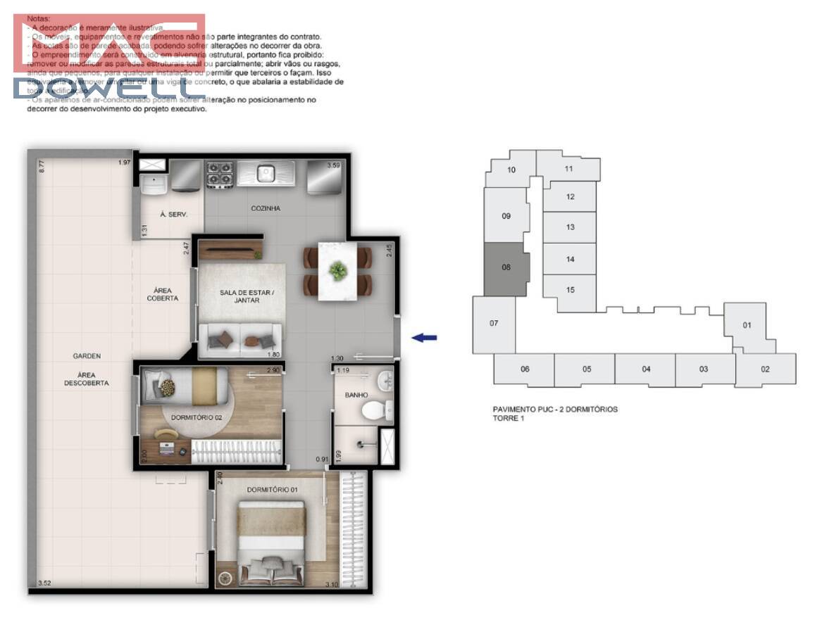 Apartamento à venda com 2 quartos, 53m² - Foto 43