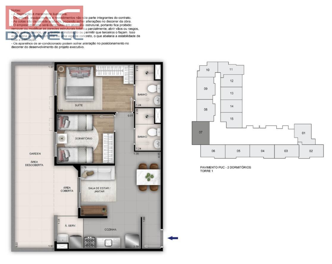 Apartamento à venda com 2 quartos, 53m² - Foto 44