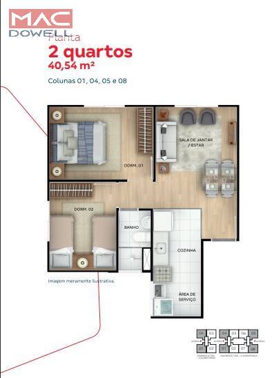 Apartamento à venda com 2 quartos, 40m² - Foto 17