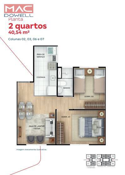 Apartamento à venda com 2 quartos, 40m² - Foto 18