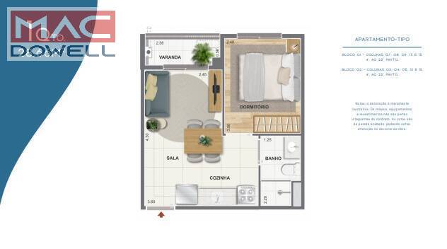 Apartamento à venda com 2 quartos, 51m² - Foto 22