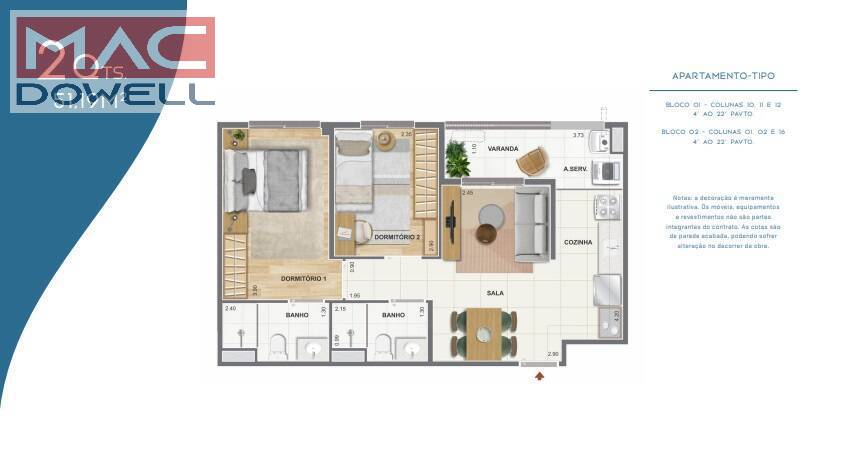 Apartamento à venda com 2 quartos, 51m² - Foto 23