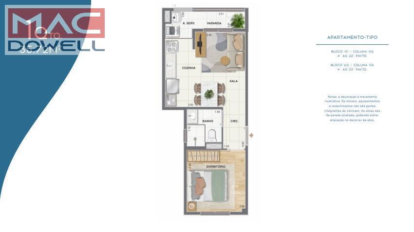 Apartamento à venda com 2 quartos, 51m² - Foto 28