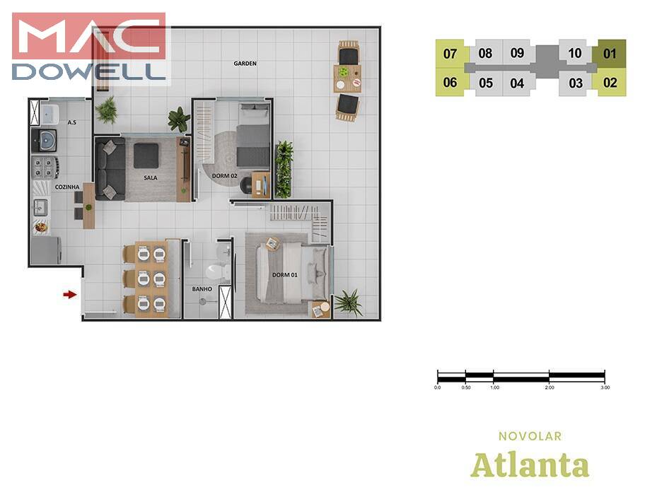 Apartamento à venda com 2 quartos, 41m² - Foto 26